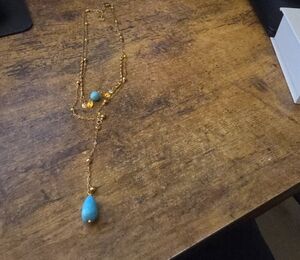 Gold and Turquoise Necklace